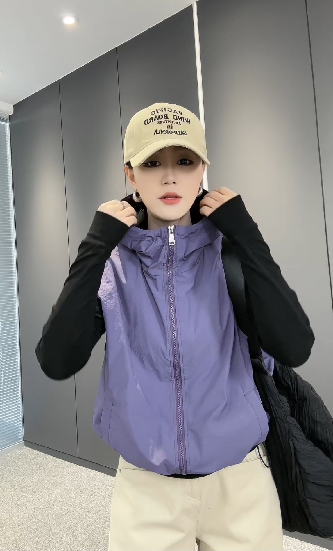 连帽马甲女短款背心休闲