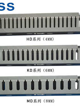 KSS 绝缘配线槽HD-0 MD-0 (25宽*25高)阻燃PVC灰色走线槽1.7米/根