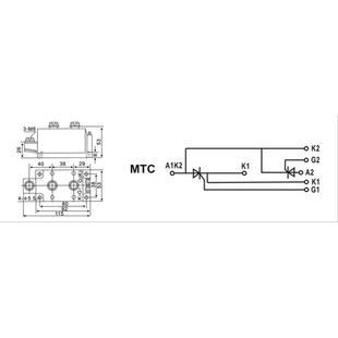 MTC300A1600V可控硅模块250A350AMTC300-16大功率晶闸管模块2000V