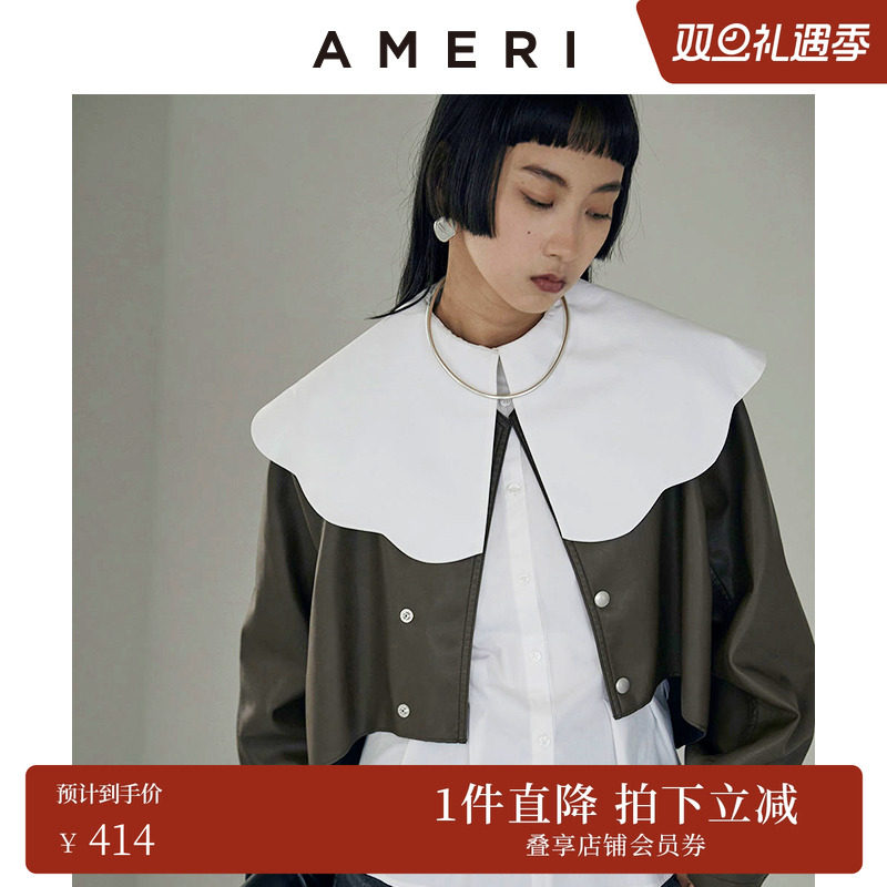 AMERI大翻领衬衫淑女可爱
