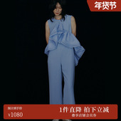 02410581290 套装 ins博主同款 AMERI多种穿法荷叶边上衣连体裤