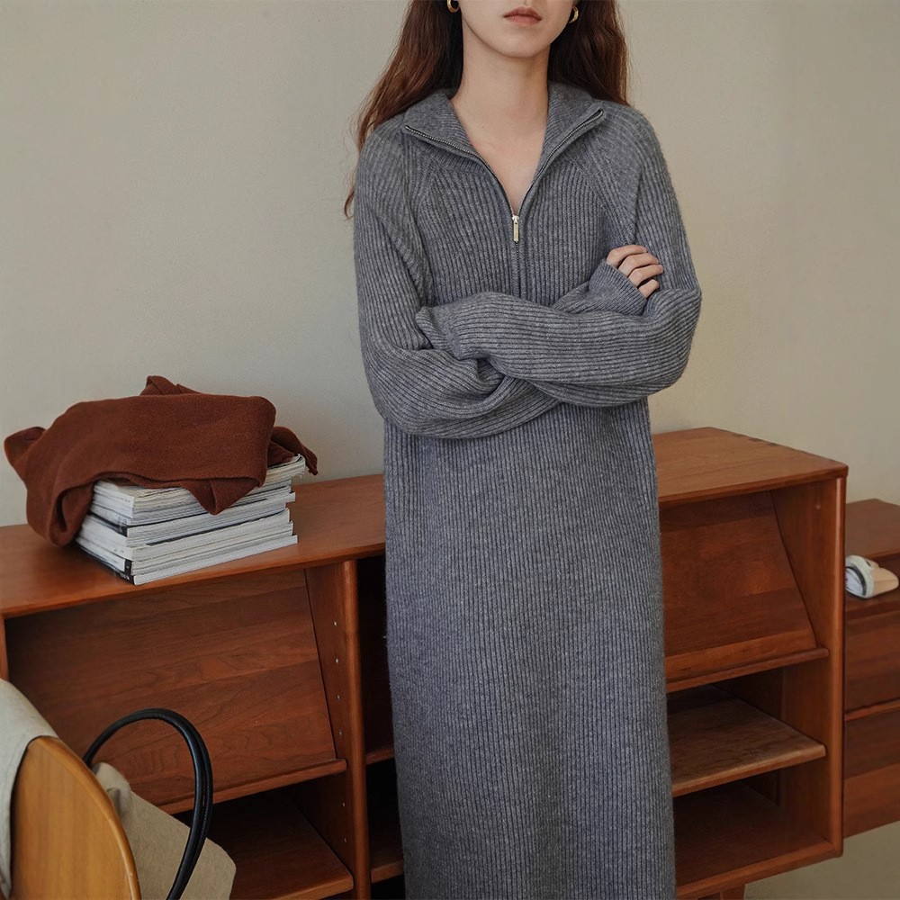 新款女装高级感中长款配