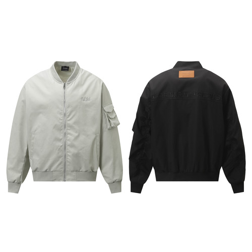 AU8OFCLUB美式复古刺绣棒球服男女情侣潮牌百搭宽松飞行员夹克ins