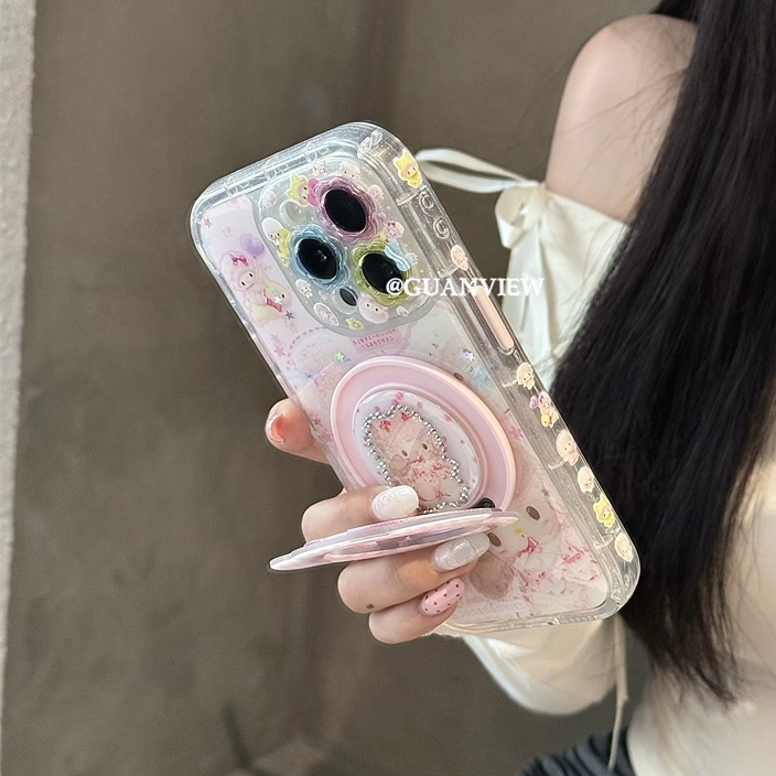 少女心闪粉必爱诺小羊指环支架