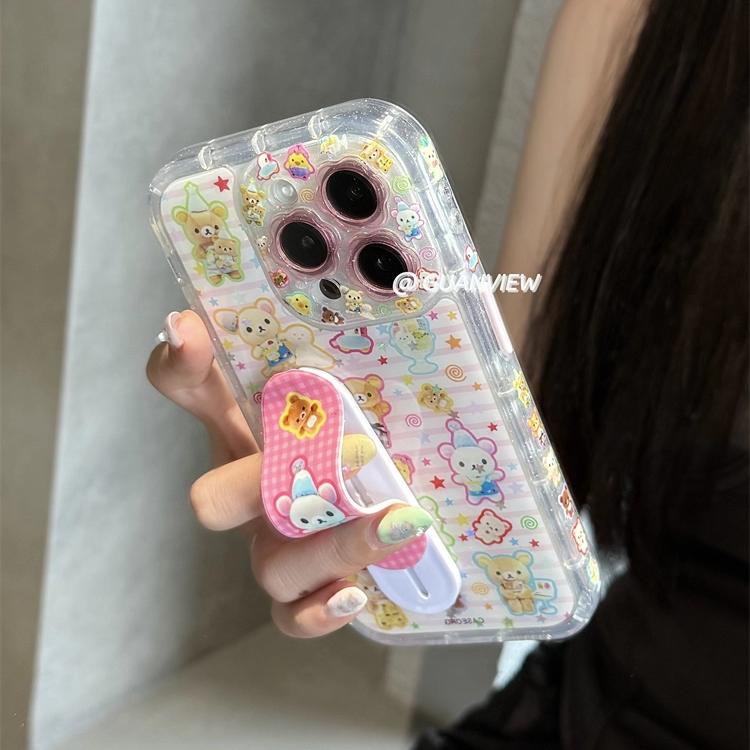 guanview 甜甜背带裤轻松熊创可贴支架适用iphone17
