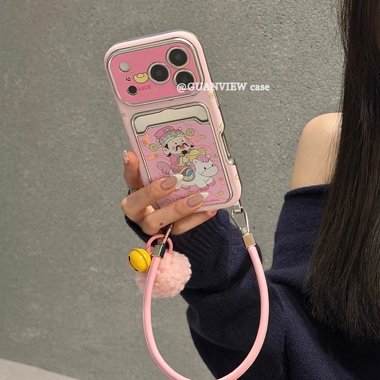 马年元宝财神爷卡包手机壳