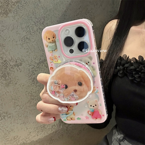 少女可爱森贝儿玩偶磁吸手机壳