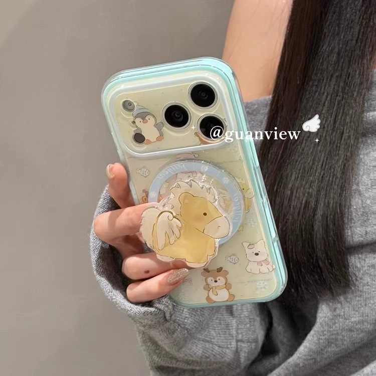 guanview 可爱旋转翅膀小马磁吸支架适用iPhone17Promax苹果16Pro手机壳15/14二合一硅胶13防摔17新款保护套,3C数码配件,手机保护套/壳,淘宝优惠券,粉丝福利购,淘宝优惠卷