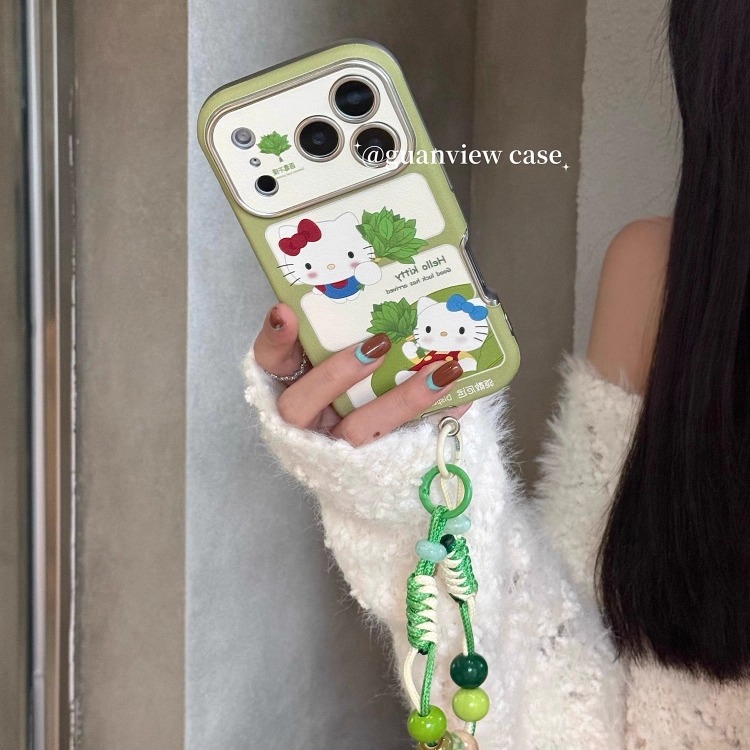 百毒不侵柚子叶凯蒂猫手机壳