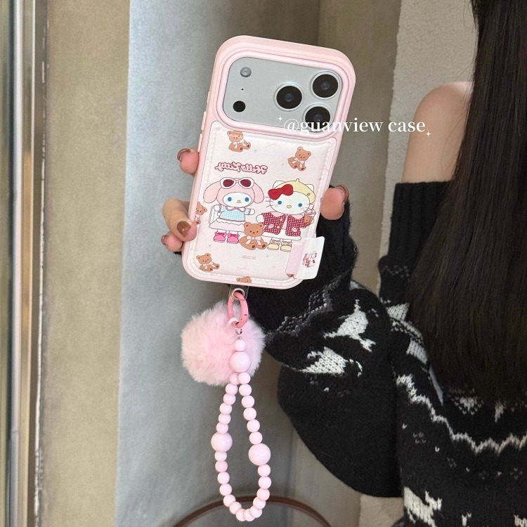 可爱格纹衫小熊美乐蒂kt猫手机壳