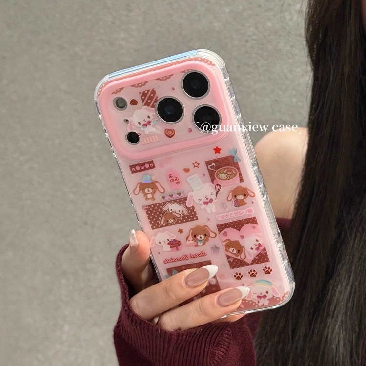 卡通鎏金焦糖甜品兔手机壳