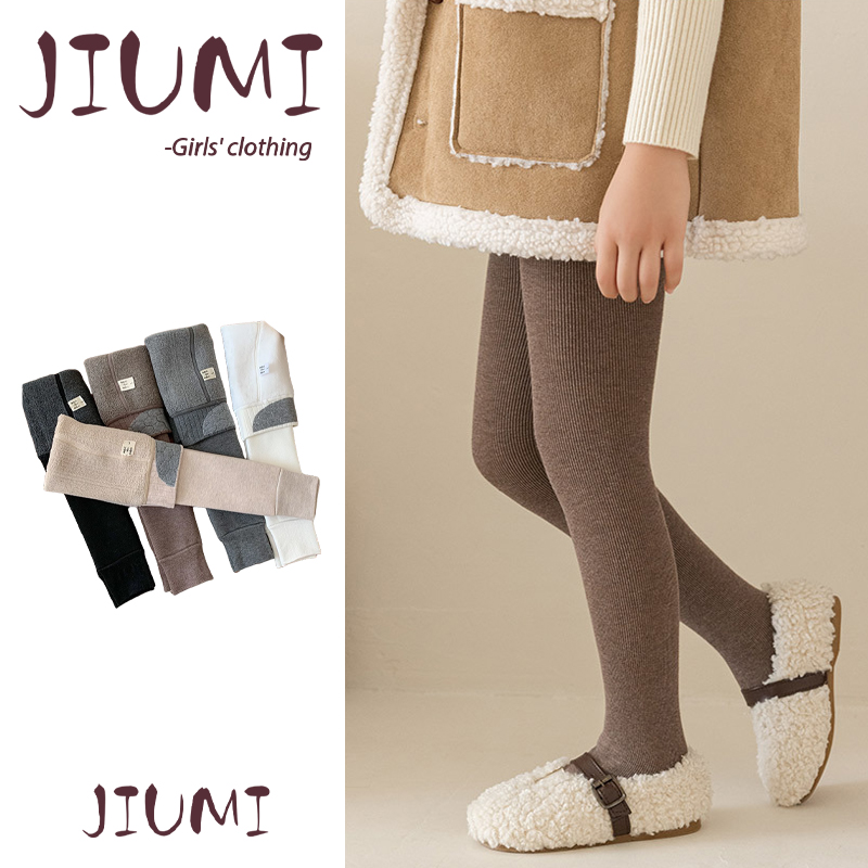 加绒加厚弹力连脚袜九分袜踩脚袜