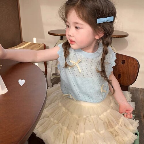 女童夏季甜美可爱半身tutu裙套装