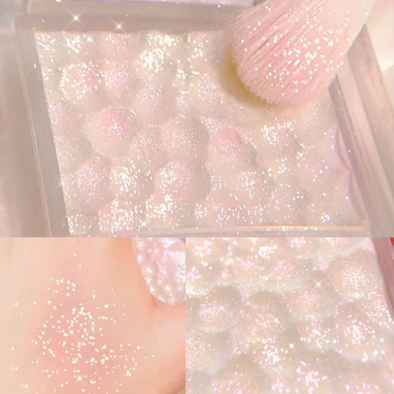 CandyBella小冰块土豆泥钻石神仙高光高颜值细闪提亮粉饼学生修容