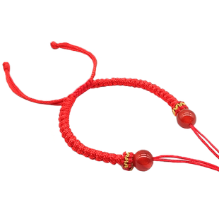 自编绳手绳DIY材料包金刚结半成品手绳小熊的手链周家字母转运珠