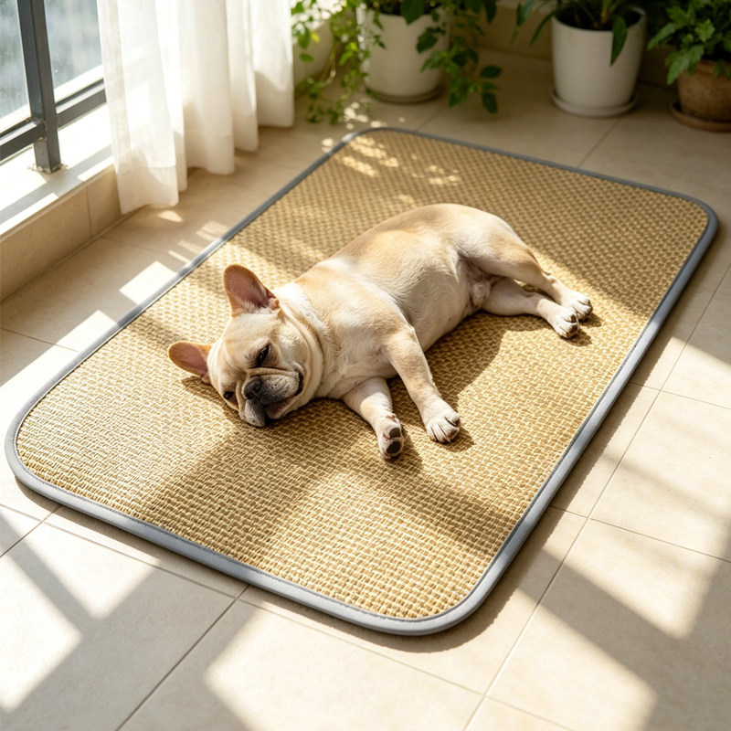 夏天凉席垫子中小犬泰迪宠物垫图片