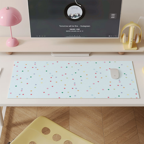 韩式星星超大防水防油鼠标垫桌垫