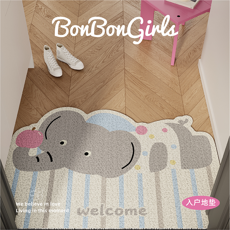 ins奶油风入户地垫玄关脚垫耐脏