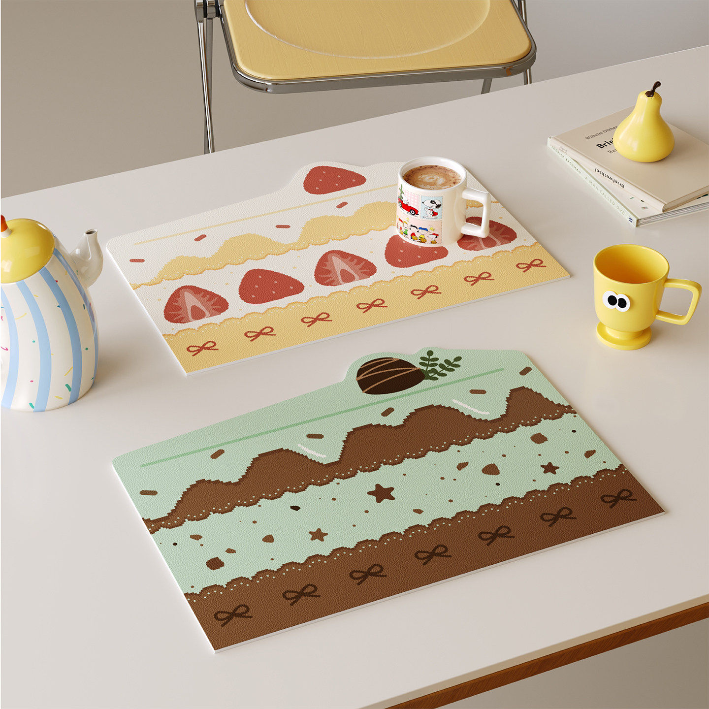 法式复古ins风西餐垫隔热垫皮革防水防油免洗茶几桌面保护杯盘垫,居家布艺,餐垫,淘宝优惠券,粉丝福利购,淘宝优惠卷