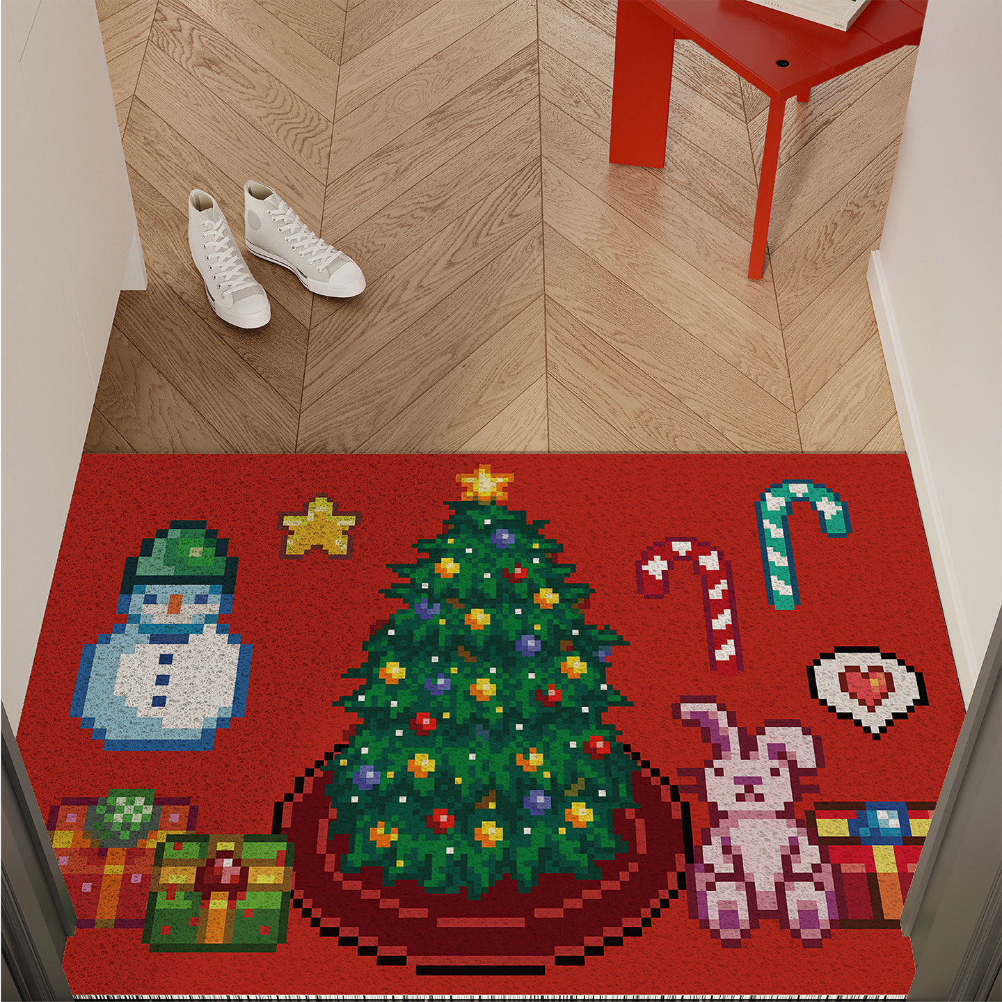 星露谷新年圣诞入户门地垫丝圈防滑耐脏大门口门外进门脚垫可裁剪,居家布艺,入户地垫,淘宝优惠券,粉丝福利购,淘宝优惠卷