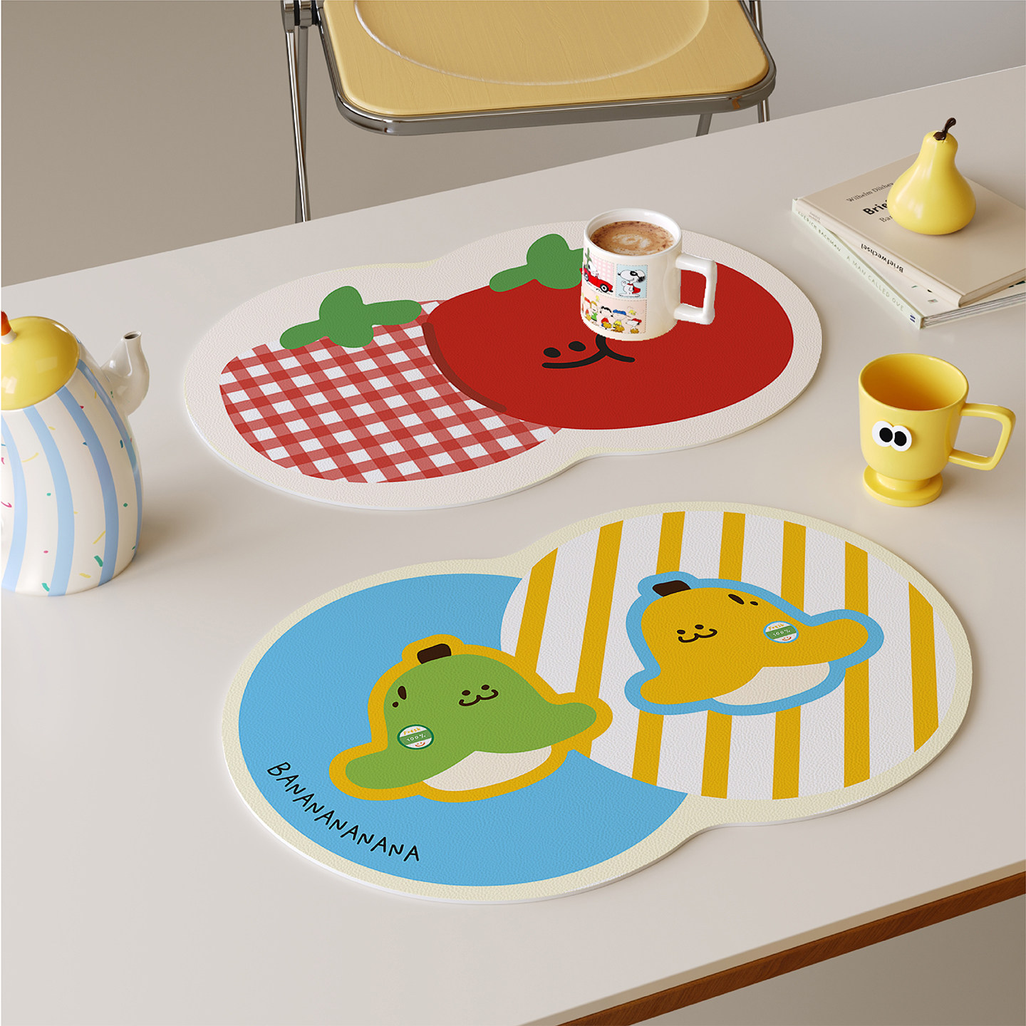 多巴胺水果西餐垫PVC皮革防水防油免洗茶几吧台桌面保护垫隔热垫,居家布艺,餐垫,淘宝优惠券,粉丝福利购,淘宝优惠卷