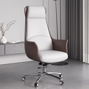 大班椅总裁办公室老板椅子升降轮滑可躺家用护腰人体工学椅拼接款