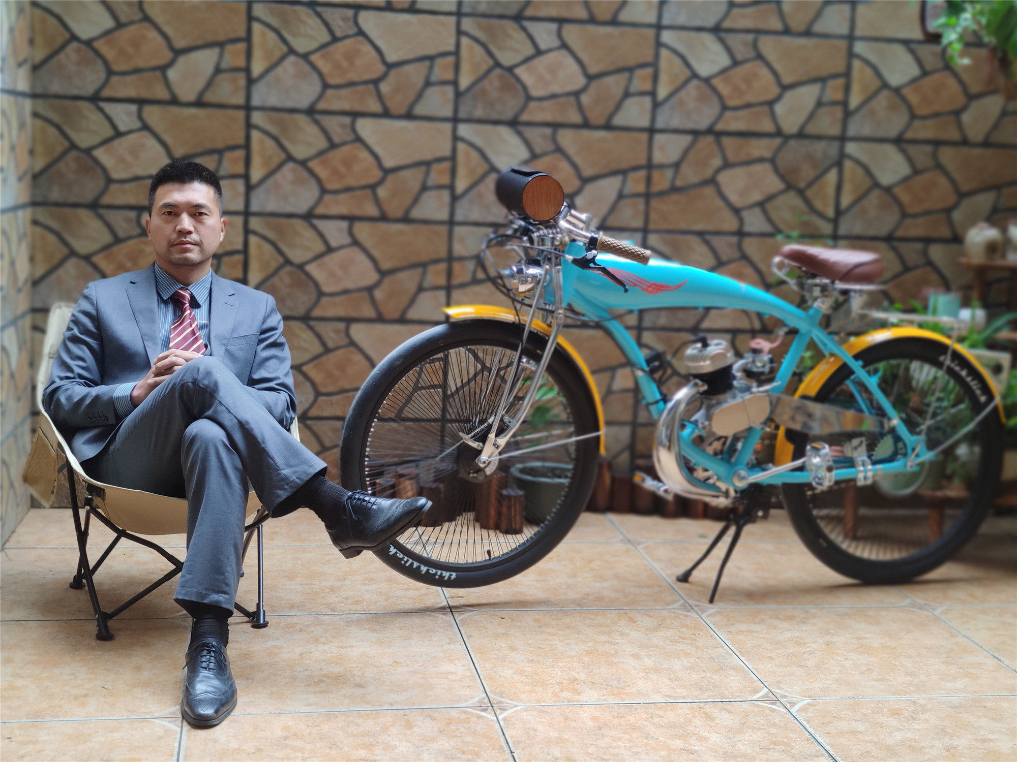 Motorised Bike Custom Build Cool Fashion gasBike 改装自行车