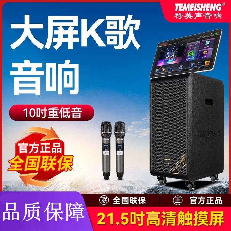 特美声GD1-10广场舞音响带显示屏音响功放一体机音箱k歌官方旗舰