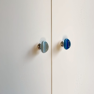 陶瓷柜门拉手五金小拉手把手卧室家具抽屉把手拉手家用轻奢小清新