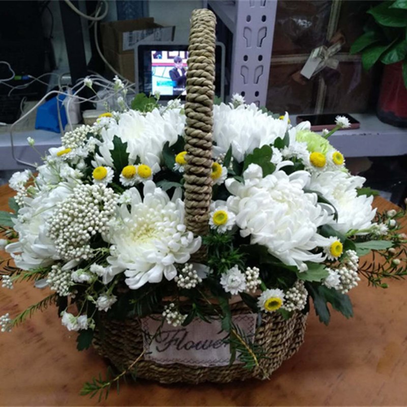 菊花花圈老人过世死人祭奠逝世鲜花辽宁丹东市o元宝区振兴区振安
