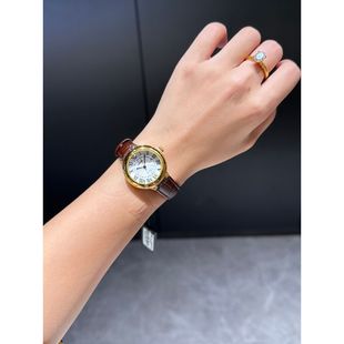 足金999西普尼黄金小金表手链送女友礼物