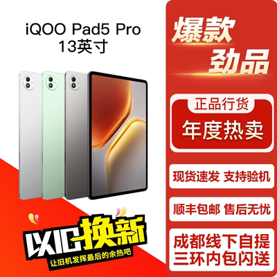 vivo iQOO Pad5 Pro 13英寸 游戏学习办公娱乐平板电脑