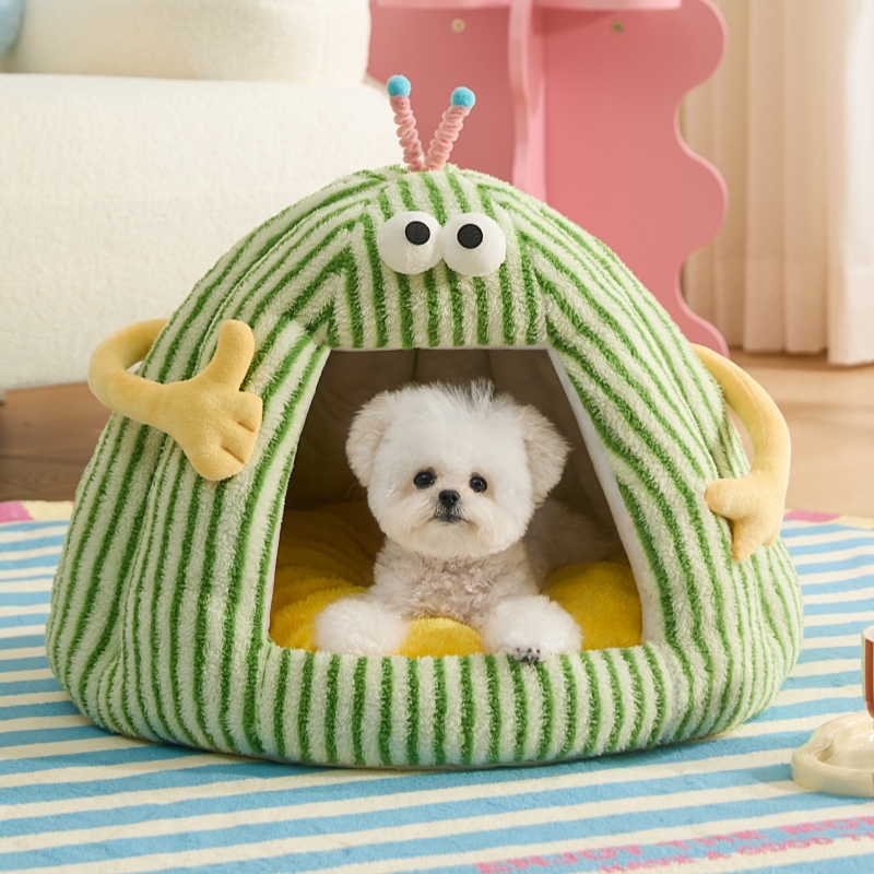 狗窝冬天保暖封闭式安全感狗屋可拆洗小型犬泰迪房子四季通用猫窝
