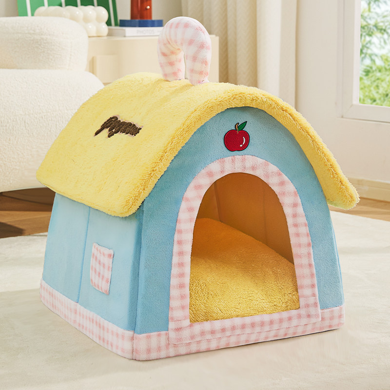 猫窝冬加厚四季通用宠物帐篷封闭式安全感可拆洗幼猫咪保暖狗房子
