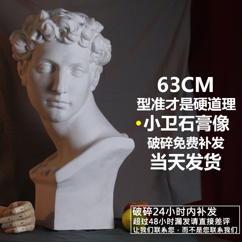 小卫石膏头像美术写生教具小卫石膏雕塑素描石膏头像