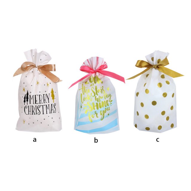 30pcs treat bags candy bags with drawstring plastic cookies