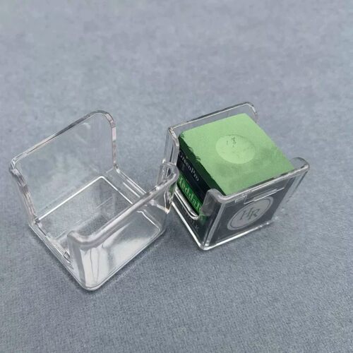 透明亚力克正方体台球巧克粉盒