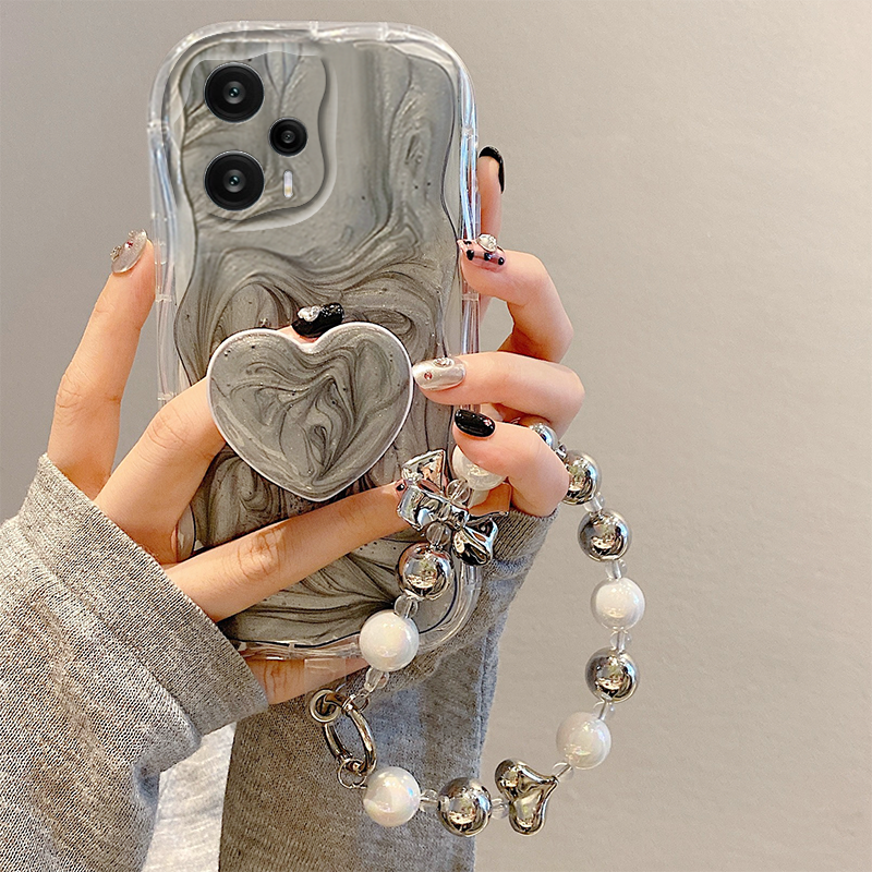 ins奶油滴胶支架手机壳