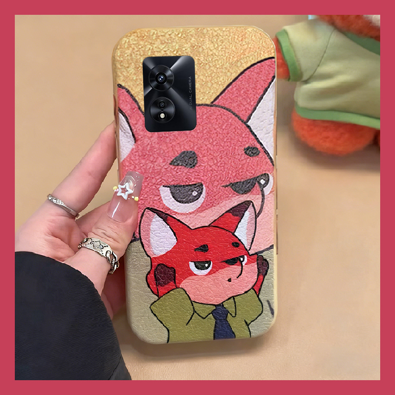 动漫疯狂动物园适用oppoa97手机壳a96朱迪a93s尼克a92s可爱a72皮纹a53仿皮a58x卡通a57硅胶a56软a55/a32/a36