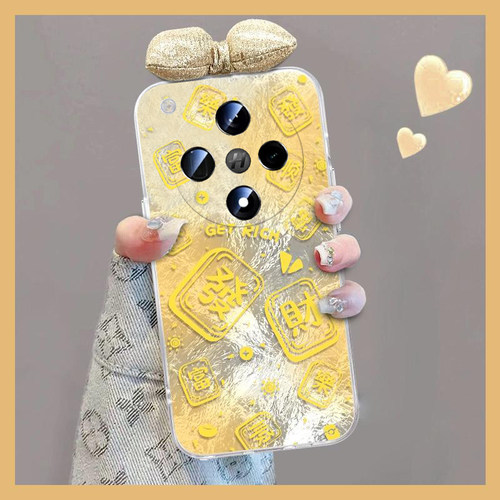 发财暴富适用oppofindx8pro手机壳fondx7ultra立体6蝴蝶结5小众a3por日韩a2x新年a1过年0ppo喜庆opop硅胶蛇年