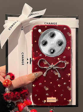 碎花蝴蝶结适用oppofindx8pro手机壳fondx7ultra挂链6高级感5新年a3por日韩a2x红色a1轻奢0ppo羽纱opop硅胶女