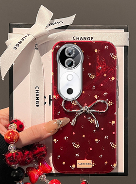 碎花蝴蝶结适用vivos20手机壳s19pro挂链s18e高级感s17t新年s16日韩s15红色s12por轻奢s10羽纱s9硅胶s7女vivo