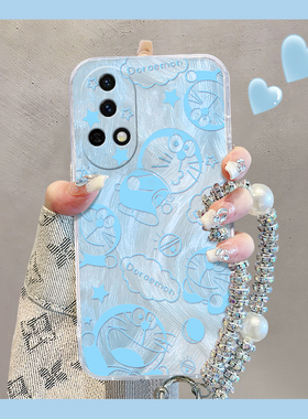 蓝色哆啦A梦适用华为nova13pro手机壳novo12ultra少女心11畅玩11por可爱11se卡通10挂链10z硅胶9羽纱8新款7软