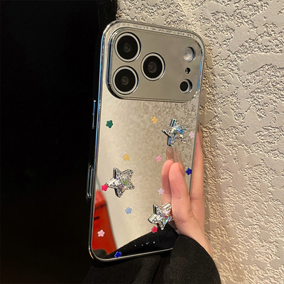 手机壳电镀亚克力夏天化妆镜子in