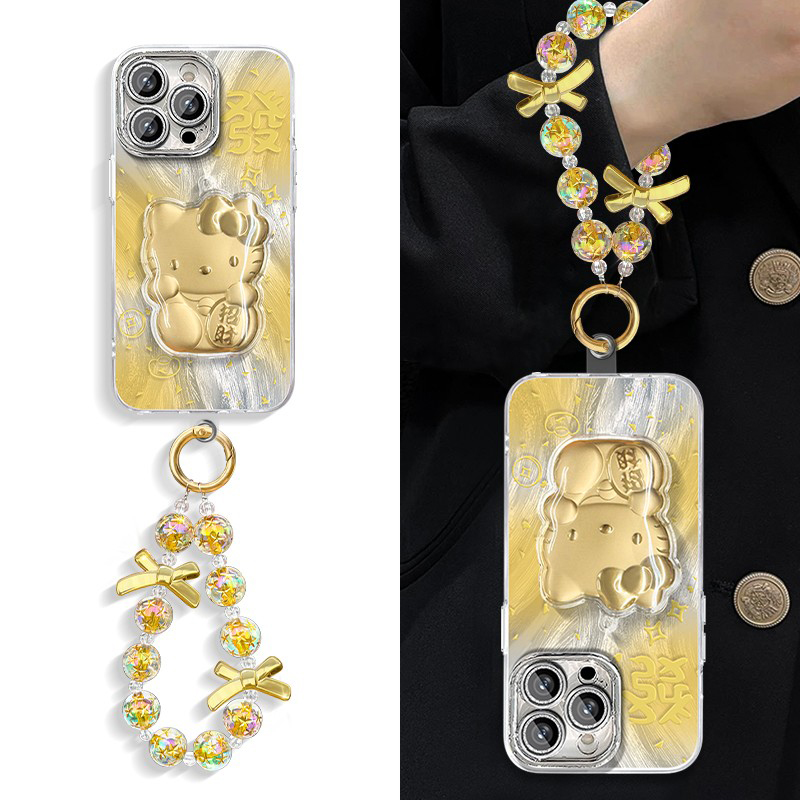 2026招财kt猫适用华为荣耀magic8手机壳ngaic7pro立体6至尊版5羽纱4凯蒂猫play9c发财9t软v40轻奢版gt/honor