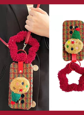 帽子饼干适用华为mate70pro+手机壳pura70ultra毛茸茸mete70rs挂绳60日韩50e斜挎40硅胶30por可背带十毛绒绒p