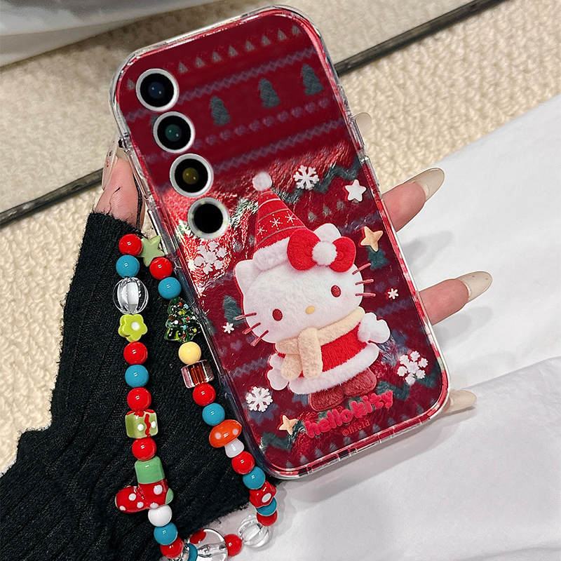 圣诞雪花kt猫适用魅族22mini手机壳note16红色21pro凯蒂猫20手链18por新年18x卡通7/16spor/16t/16x/16thplus