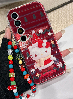 圣诞雪花kt猫适用魅族22mini手机壳note16红色21pro凯蒂猫20手链18por新年18x卡通7/16spor/16t/16x/16thplus