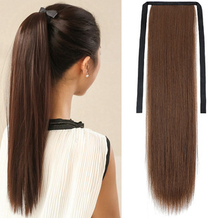 现货假发马尾无痕接发绑带式假马尾辫女长假发片欧美外贸