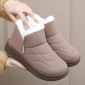 女妈妈鞋 冬季 厚底 时尚 雪地靴防寒防风老北京布鞋 新款 加绒保暖棉鞋